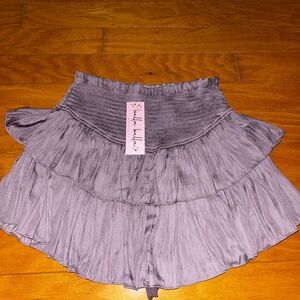 purple Tiered Skirt